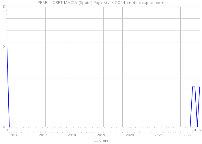 PERE LLOBET MACIA (Spain) Page visits 2024 