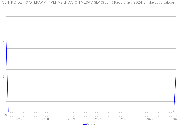 CENTRO DE FISIOTERAPIA Y REHABILITACION MESRO SLP (Spain) Page visits 2024 