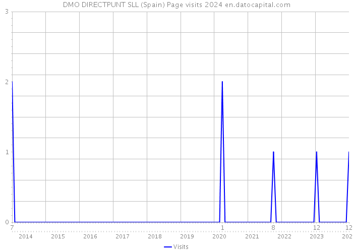 DMO DIRECTPUNT SLL (Spain) Page visits 2024 