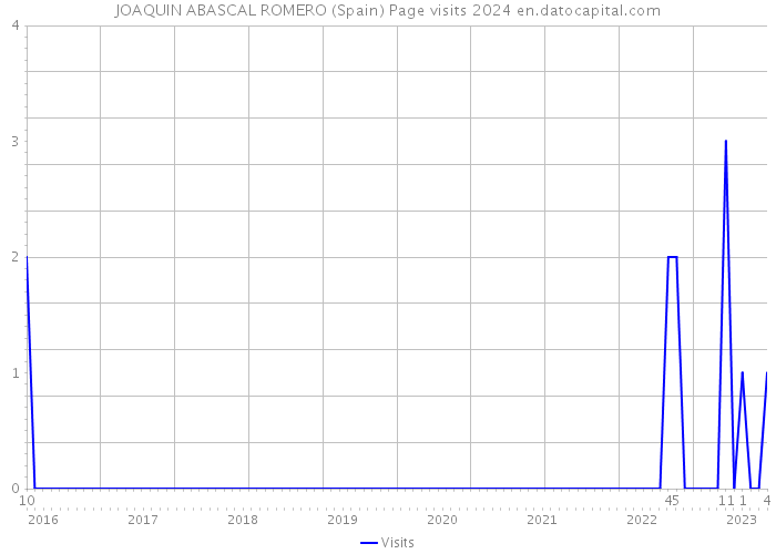 JOAQUIN ABASCAL ROMERO (Spain) Page visits 2024 