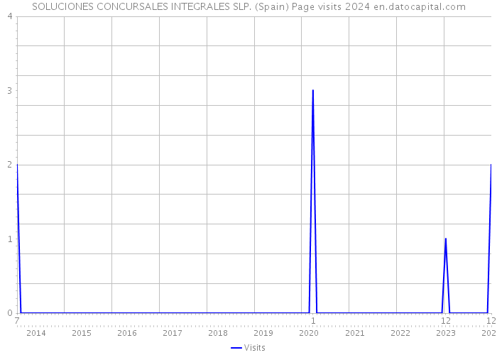 SOLUCIONES CONCURSALES INTEGRALES SLP. (Spain) Page visits 2024 