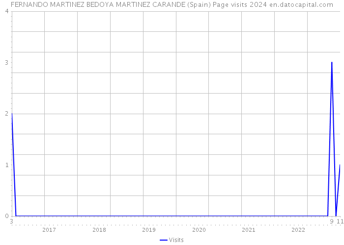 FERNANDO MARTINEZ BEDOYA MARTINEZ CARANDE (Spain) Page visits 2024 