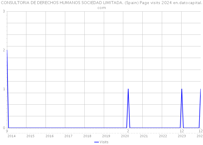 CONSULTORIA DE DERECHOS HUMANOS SOCIEDAD LIMITADA. (Spain) Page visits 2024 