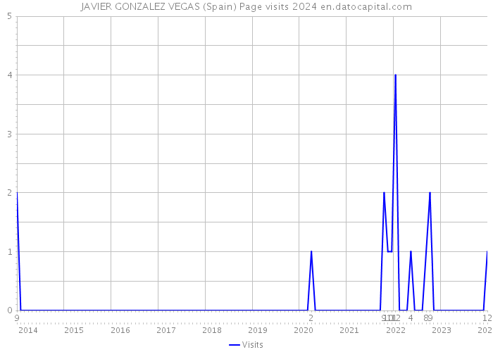 JAVIER GONZALEZ VEGAS (Spain) Page visits 2024 