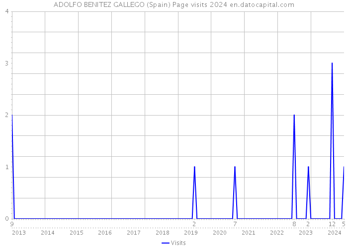 ADOLFO BENITEZ GALLEGO (Spain) Page visits 2024 