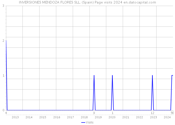 INVERSIONES MENDOZA FLORES SLL. (Spain) Page visits 2024 