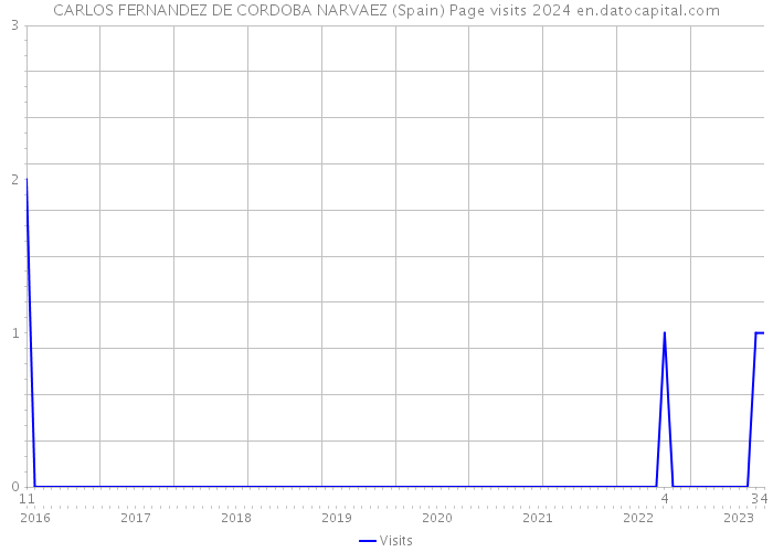 CARLOS FERNANDEZ DE CORDOBA NARVAEZ (Spain) Page visits 2024 