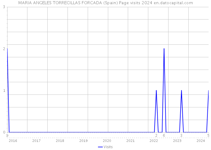 MARIA ANGELES TORRECILLAS FORCADA (Spain) Page visits 2024 