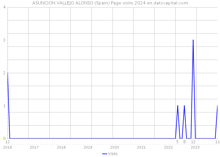 ASUNCION VALLEJO ALONSO (Spain) Page visits 2024 