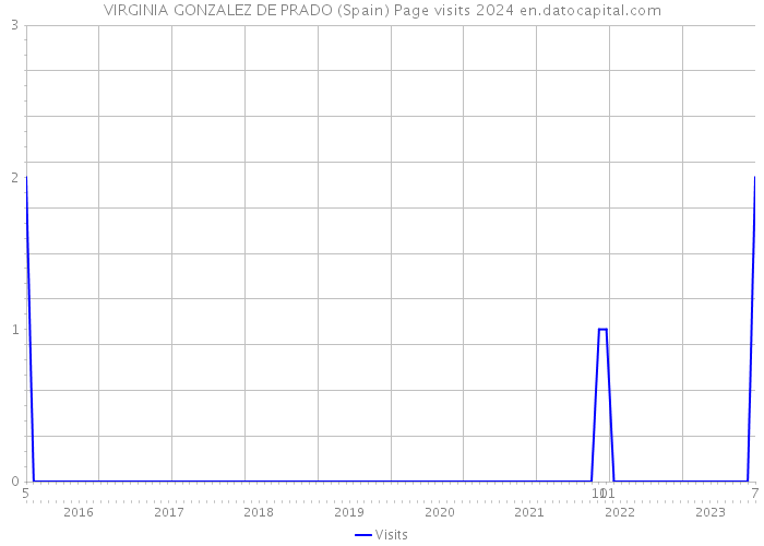 VIRGINIA GONZALEZ DE PRADO (Spain) Page visits 2024 