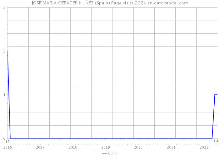 JOSE MARIA CEBADER NUÑEZ (Spain) Page visits 2024 