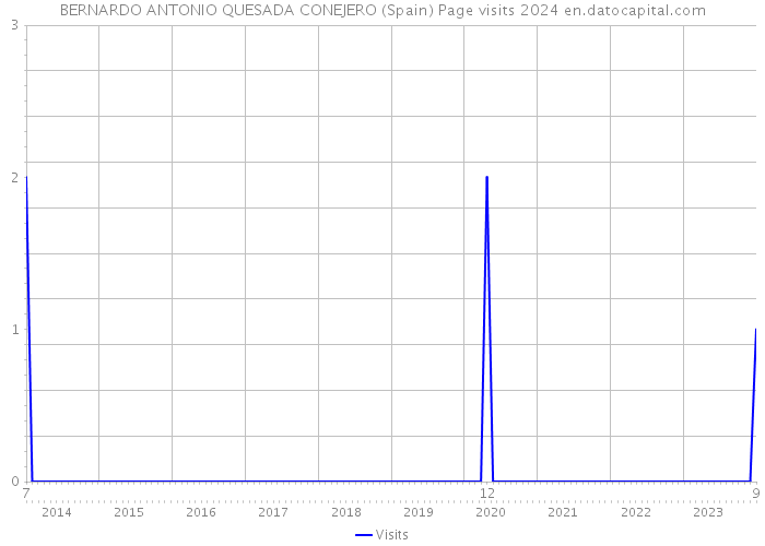 BERNARDO ANTONIO QUESADA CONEJERO (Spain) Page visits 2024 