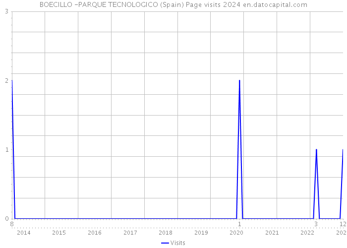 BOECILLO -PARQUE TECNOLOGICO (Spain) Page visits 2024 