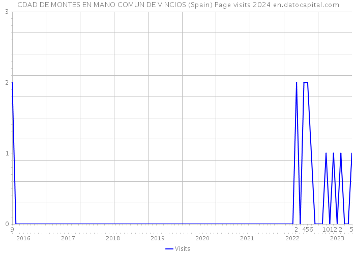 CDAD DE MONTES EN MANO COMUN DE VINCIOS (Spain) Page visits 2024 