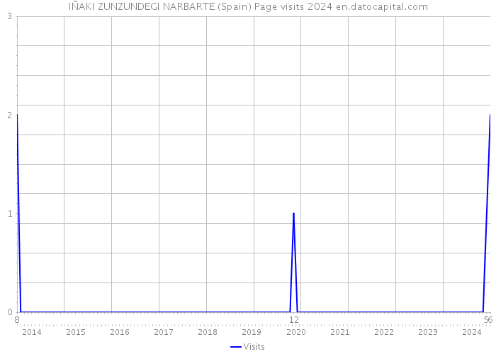 IÑAKI ZUNZUNDEGI NARBARTE (Spain) Page visits 2024 