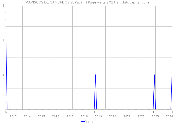 MARISCOS DE CAMBADOS SL (Spain) Page visits 2024 