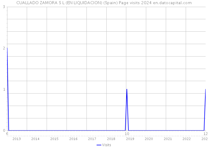 CUALLADO ZAMORA S L (EN LIQUIDACION) (Spain) Page visits 2024 