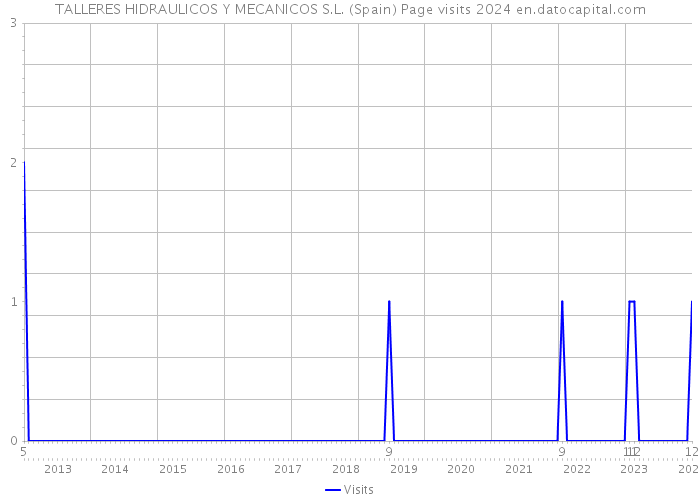 TALLERES HIDRAULICOS Y MECANICOS S.L. (Spain) Page visits 2024 