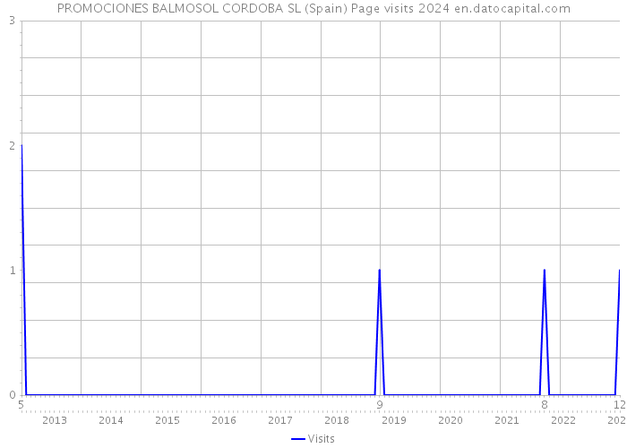 PROMOCIONES BALMOSOL CORDOBA SL (Spain) Page visits 2024 
