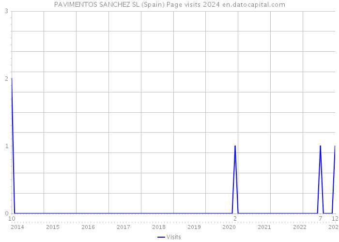 PAVIMENTOS SANCHEZ SL (Spain) Page visits 2024 
