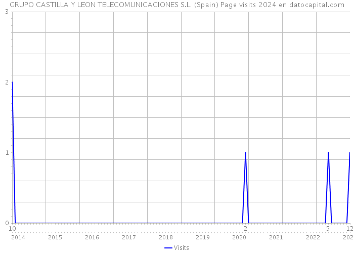 GRUPO CASTILLA Y LEON TELECOMUNICACIONES S.L. (Spain) Page visits 2024 