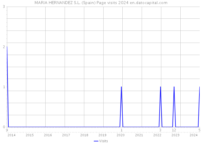 MARIA HERNANDEZ S.L. (Spain) Page visits 2024 