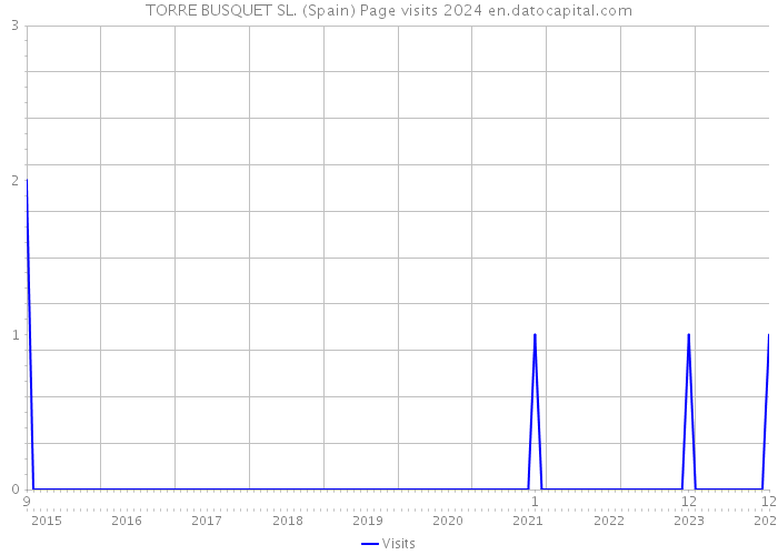 TORRE BUSQUET SL. (Spain) Page visits 2024 