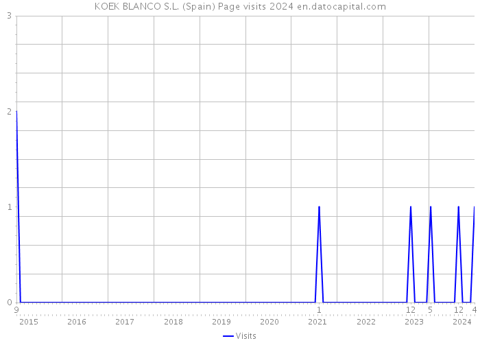KOEK BLANCO S.L. (Spain) Page visits 2024 
