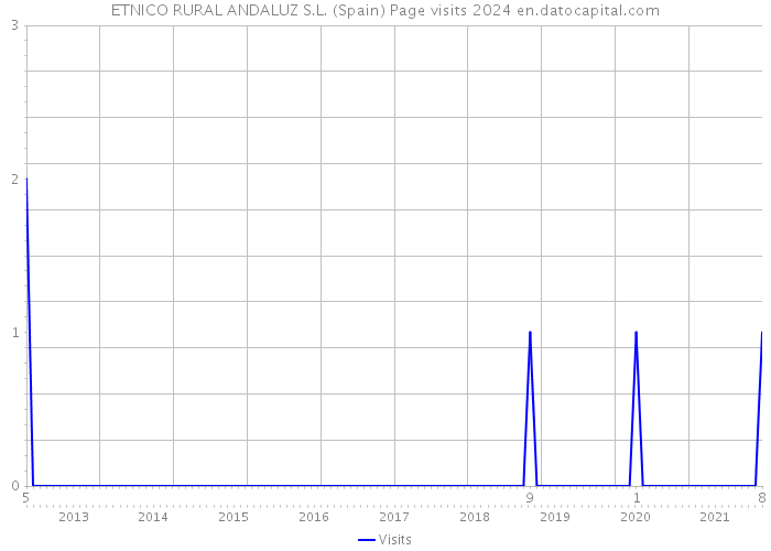 ETNICO RURAL ANDALUZ S.L. (Spain) Page visits 2024 