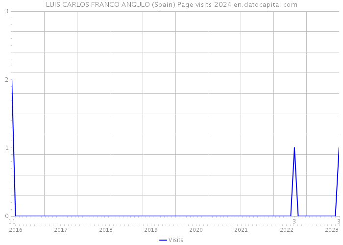 LUIS CARLOS FRANCO ANGULO (Spain) Page visits 2024 