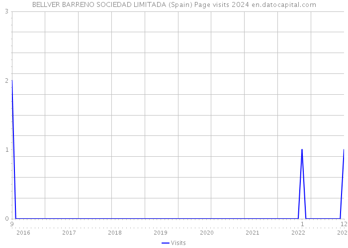BELLVER BARRENO SOCIEDAD LIMITADA (Spain) Page visits 2024 