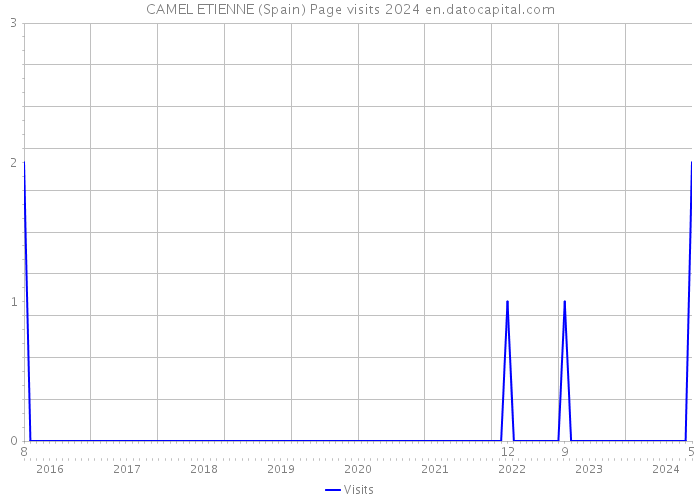 CAMEL ETIENNE (Spain) Page visits 2024 