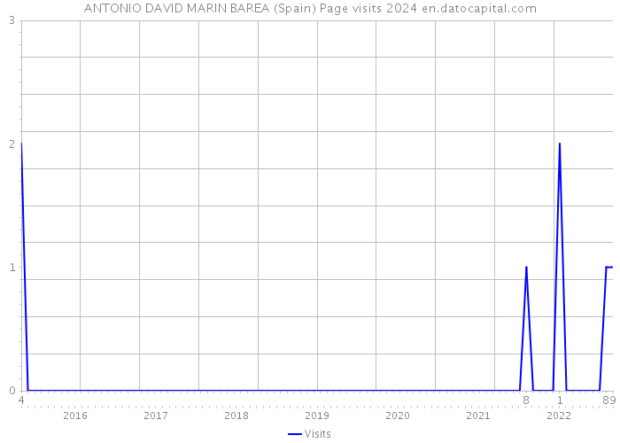 ANTONIO DAVID MARIN BAREA (Spain) Page visits 2024 