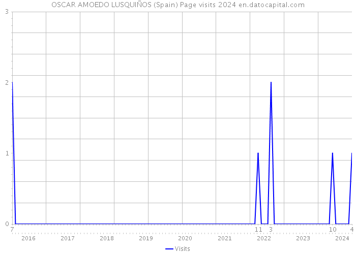 OSCAR AMOEDO LUSQUIÑOS (Spain) Page visits 2024 