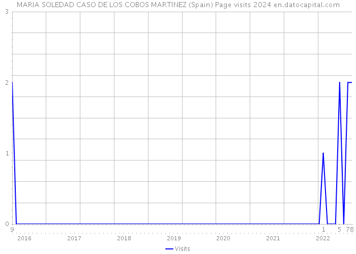 MARIA SOLEDAD CASO DE LOS COBOS MARTINEZ (Spain) Page visits 2024 