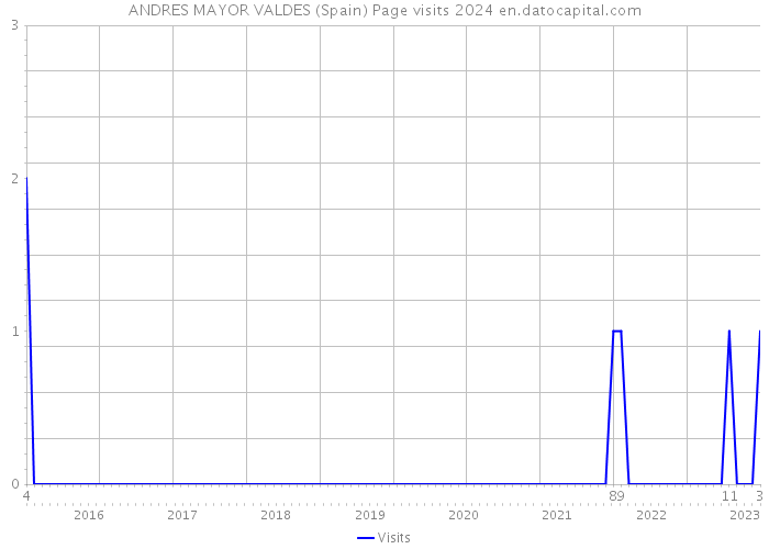 ANDRES MAYOR VALDES (Spain) Page visits 2024 