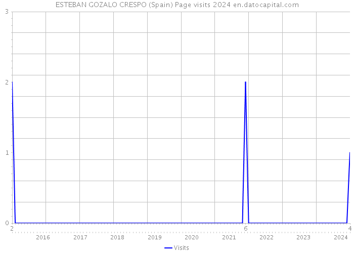ESTEBAN GOZALO CRESPO (Spain) Page visits 2024 