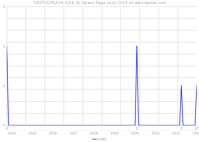 CASTUO PLAYA AZUL SL (Spain) Page visits 2024 
