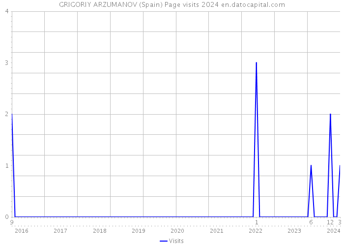 GRIGORIY ARZUMANOV (Spain) Page visits 2024 