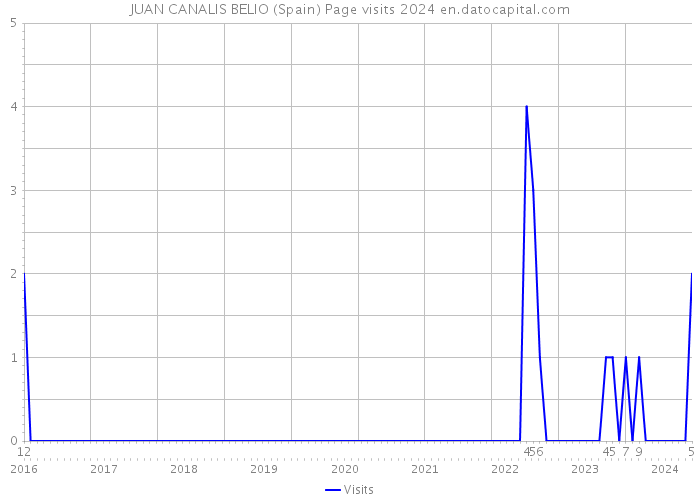 JUAN CANALIS BELIO (Spain) Page visits 2024 