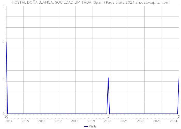 HOSTAL DOÑA BLANCA, SOCIEDAD LIMITADA (Spain) Page visits 2024 