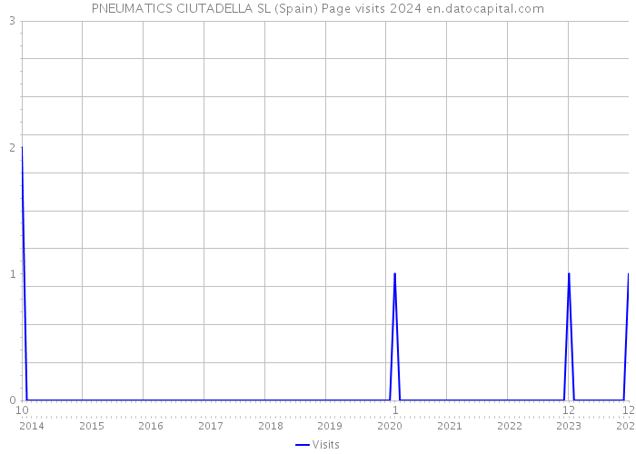 PNEUMATICS CIUTADELLA SL (Spain) Page visits 2024 