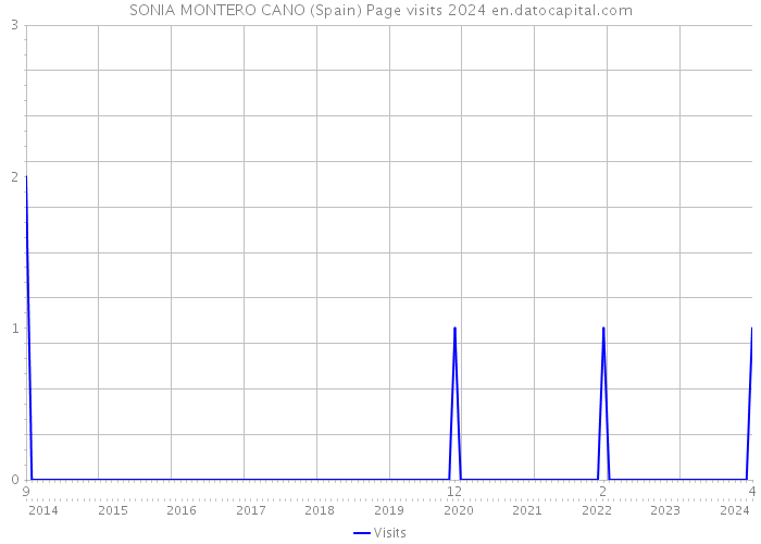 SONIA MONTERO CANO (Spain) Page visits 2024 