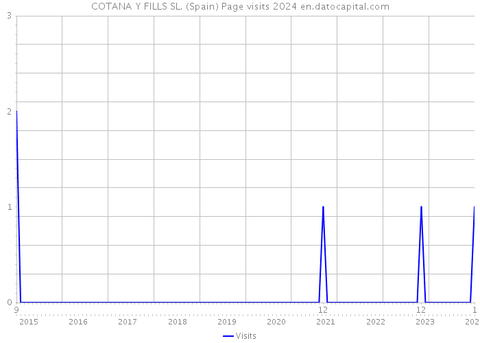 COTANA Y FILLS SL. (Spain) Page visits 2024 