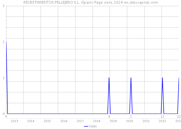 REVESTIMIENTOS PELLEJERO S.L. (Spain) Page visits 2024 