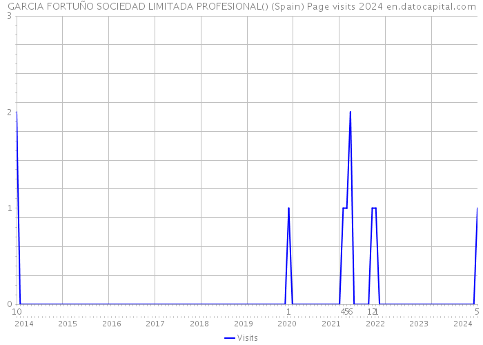 GARCIA FORTUÑO SOCIEDAD LIMITADA PROFESIONAL() (Spain) Page visits 2024 