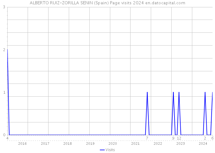 ALBERTO RUIZ-ZORILLA SENIN (Spain) Page visits 2024 