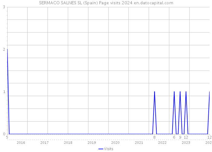 SERMACO SALNES SL (Spain) Page visits 2024 