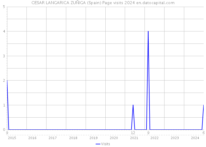 CESAR LANGARICA ZUÑIGA (Spain) Page visits 2024 