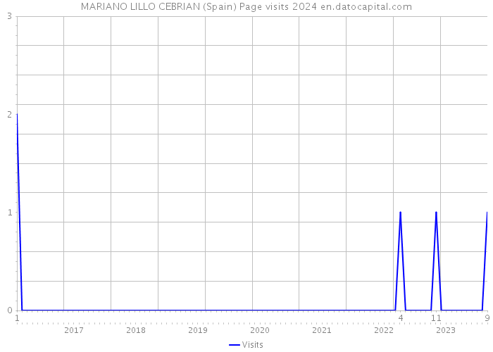 MARIANO LILLO CEBRIAN (Spain) Page visits 2024 